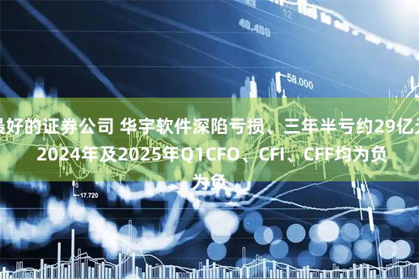最好的证券公司 华宇软件深陷亏损、三年半亏约29亿元 2024年及2025年Q1CFO、CFI、CFF均为负